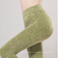 2020 Leggings flexibles de entrenamiento de fitness sin ver a través de leggings de yoga sin costura de nylon elástica con bolsillos